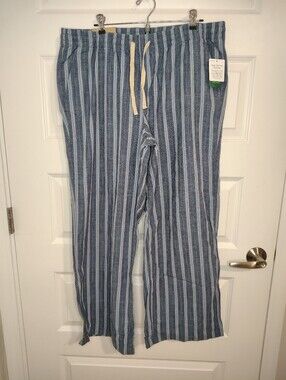 L.L. Bean Lakewash Wide Leg Chambray Ankle Pants